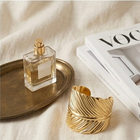 New Trendy Gold Plated Punk Style Bracelets for Women (Free Size)