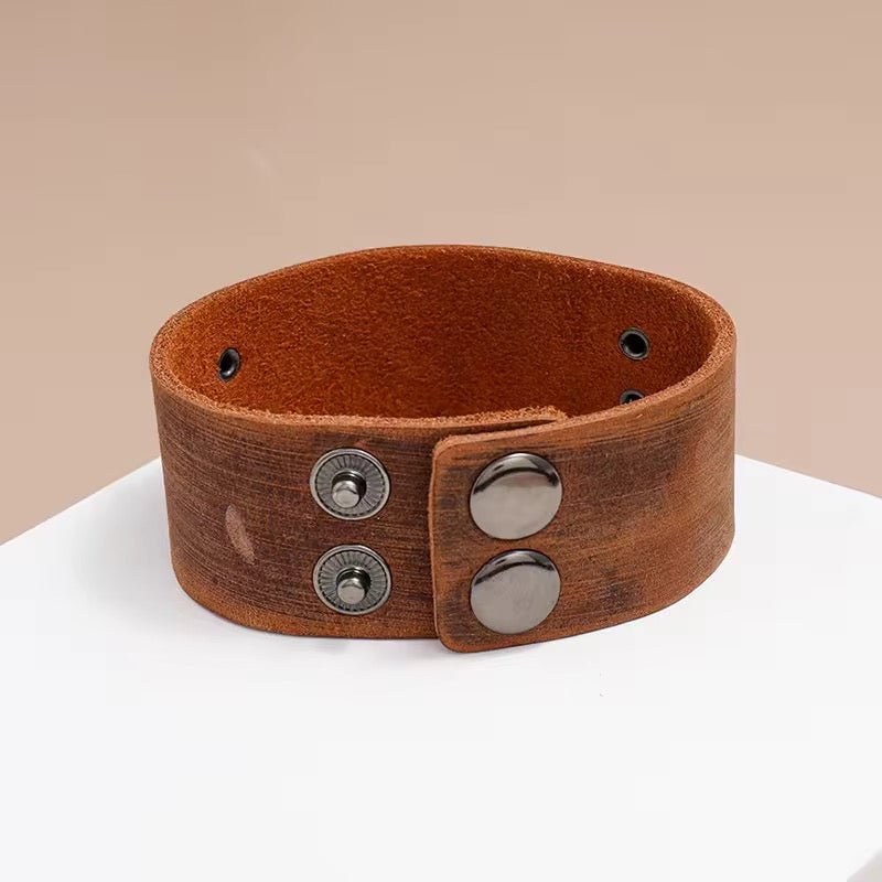 Popular Nordik Viking style cuff Bracelet alloy iron antique copper plated