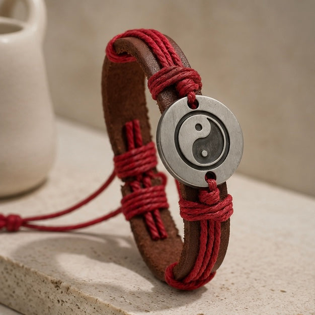 Infinity Band Design Leather Bracelet