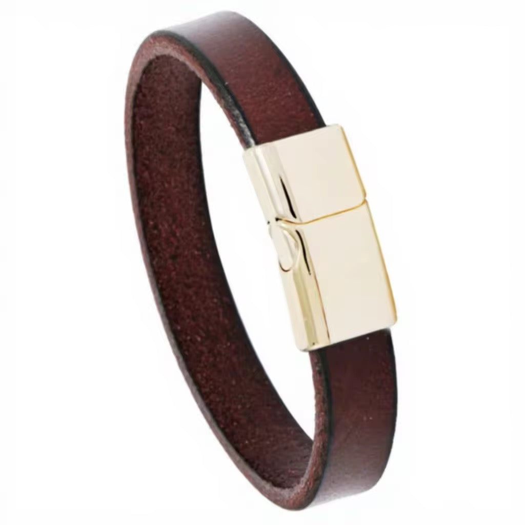 Solid Design Magnetic Clasp Bracelet
