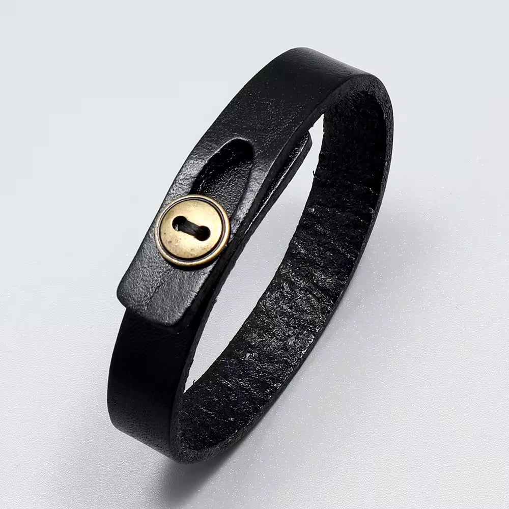 Button Design Lock Bracelets