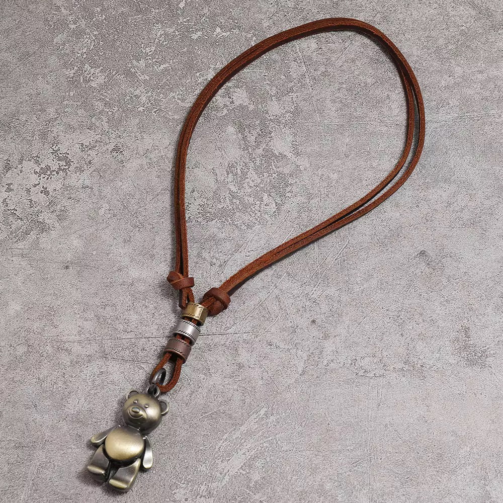 Vintage Look Necklace for Men with Toy Pendant