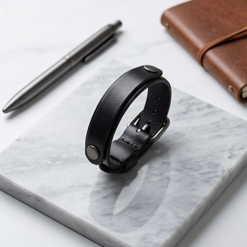 Adjustable Leather Cuff Bracelet