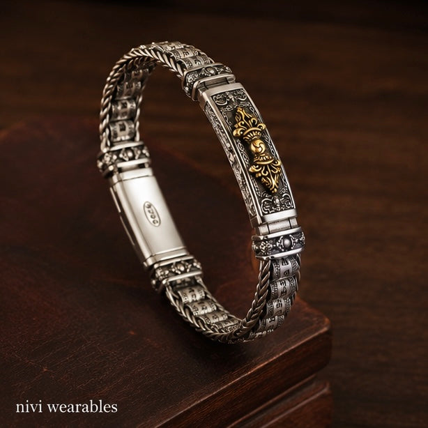 Retro Hip Hop Style Bracelet Tibetan Buddhist Vajra