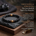 Vintage Natural Stone Bead with Wood Spacer Bracelets for Daily wear