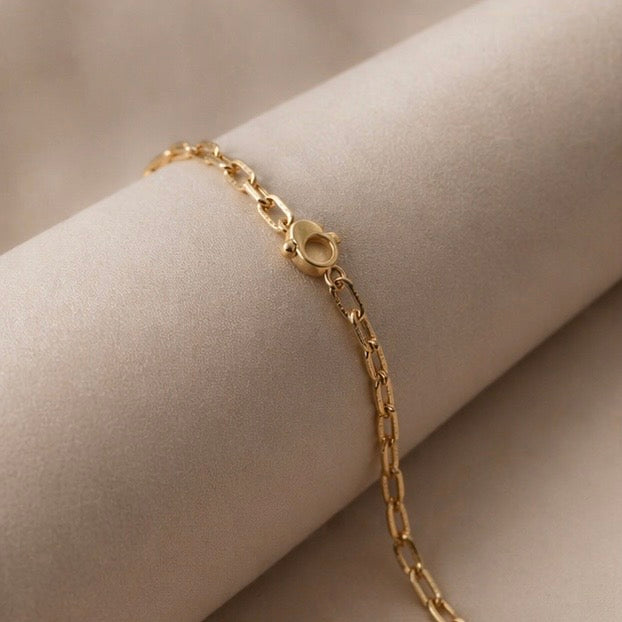 Stainless Steel Fade Resistant - Waterproof 18k Gold Plated Women Bracelet (Free Size)