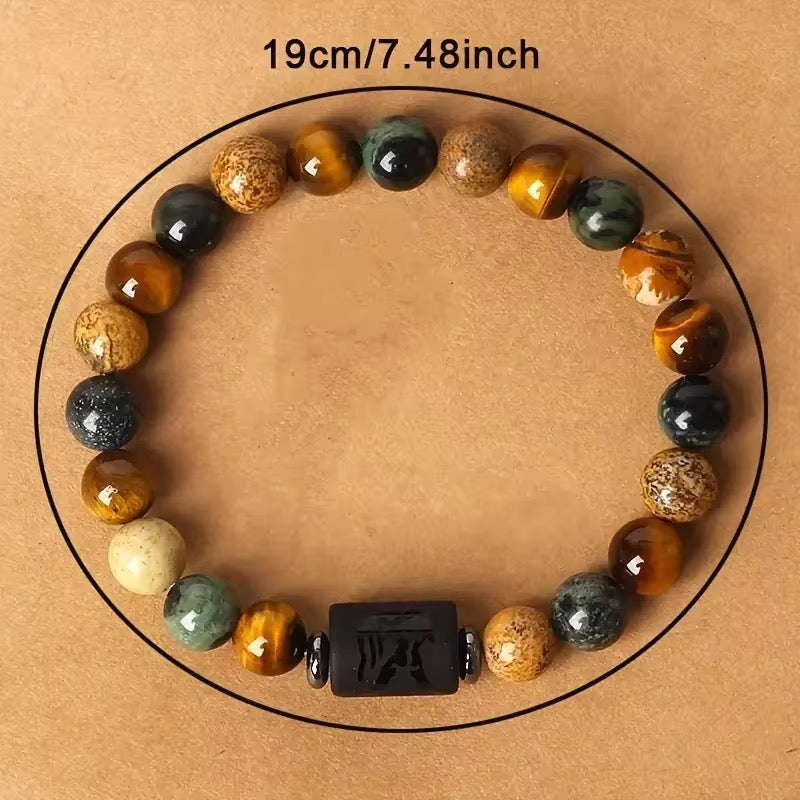 12 Zodiac Sign Bead Bracelets