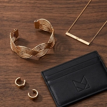 New Trendy Gold Plated Punk Style Bracelets for Women (Free Size)