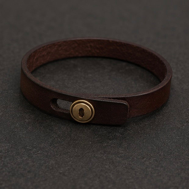 Button Design Lock Bracelets