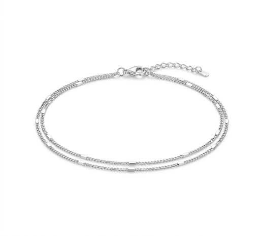 Stainless Steel Fade Resistant - Waterproof 18k Gold / Silver Plated Women Bracelet (Free Size)