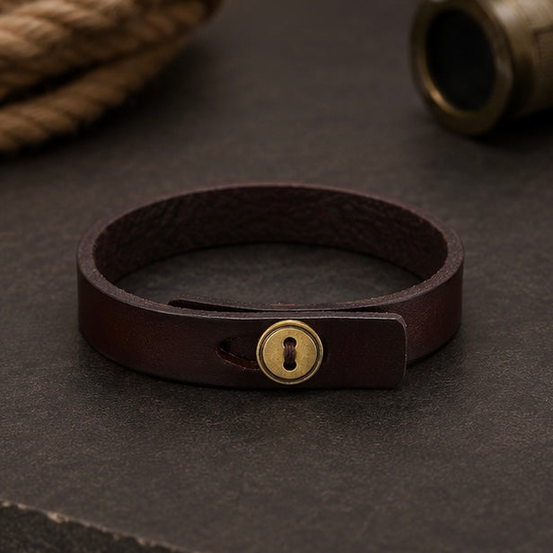 Button Design Lock Bracelets