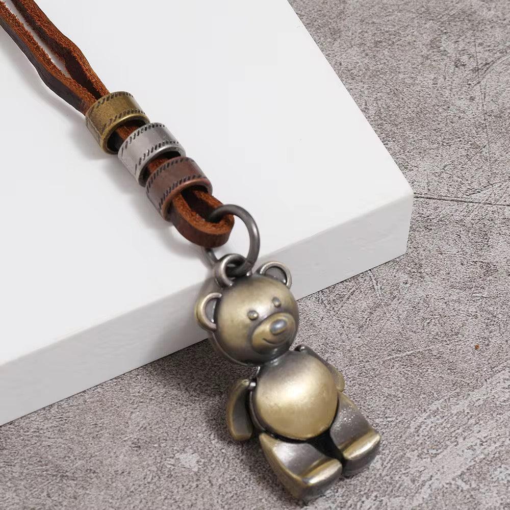 Vintage Look Necklace for Men with Toy Pendant