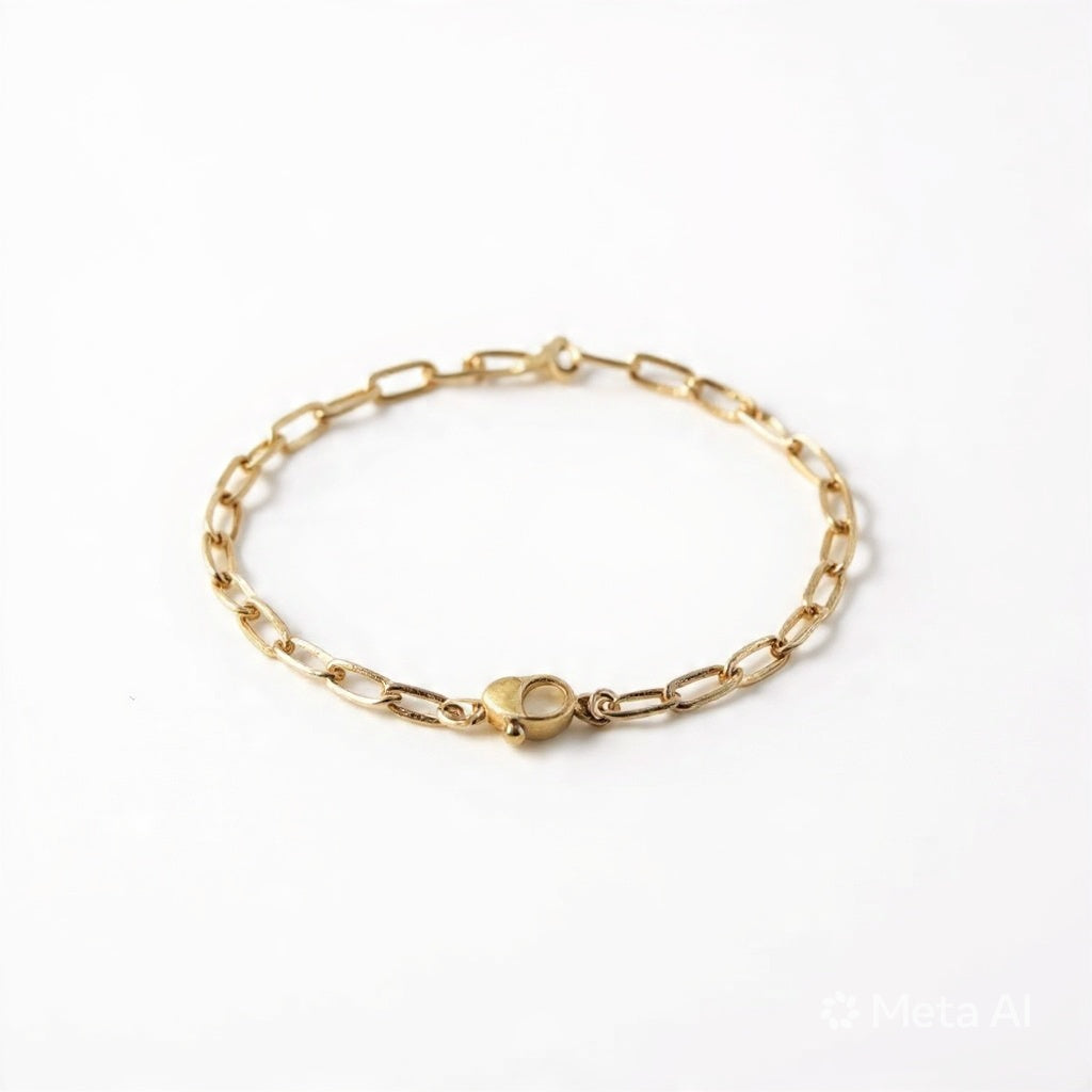 Stainless Steel Fade Resistant - Waterproof 18k Gold Plated Women Bracelet (Free Size)