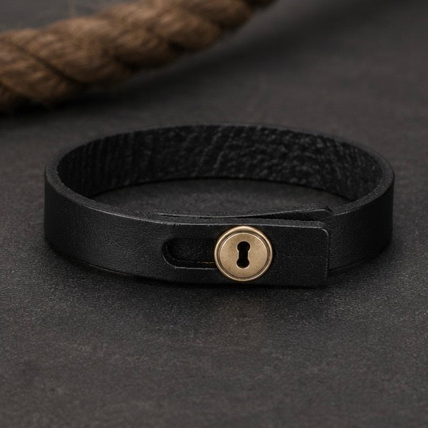 Button Design Lock Bracelets