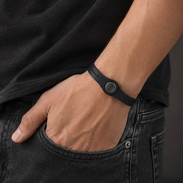 Vintage look simple design Genuine Leather bracelet bangle style for Men and Women