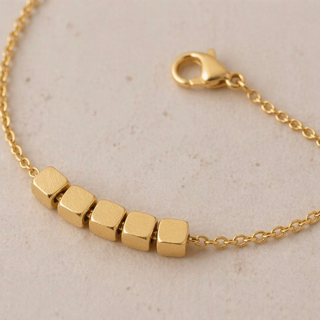 Stainless Steel Fade Resistant - Waterproof 18k Gold Plated Women Bracelet (Free Size)