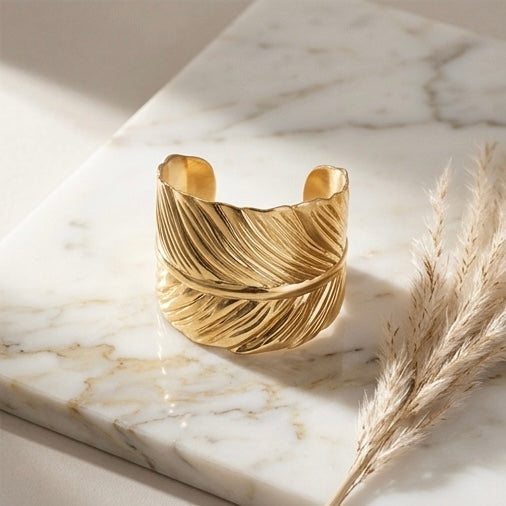 New Trendy Gold Plated Punk Style Bracelets for Women (Free Size)