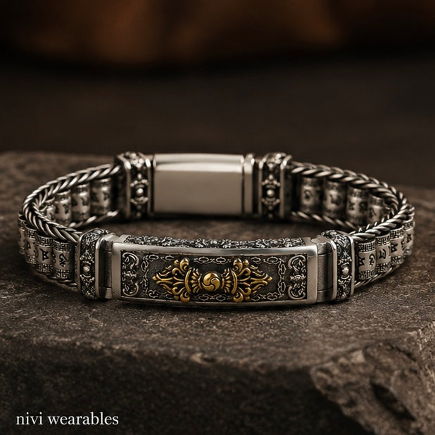 Retro Hip Hop Style Bracelet Tibetan Buddhist Vajra