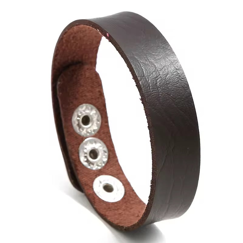 Minimalist Leather Snap Bracelets - Multicolour Wristbands