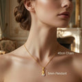 Dainty 18k Anti Tarnish Zircon Star Diamond Pendant Non Fading Jewellery (40+5cm)