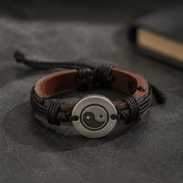 Infinity Band Design Leather Bracelet