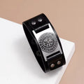 Popular Nordik Viking style cuff Bracelet alloy iron antique copper plated