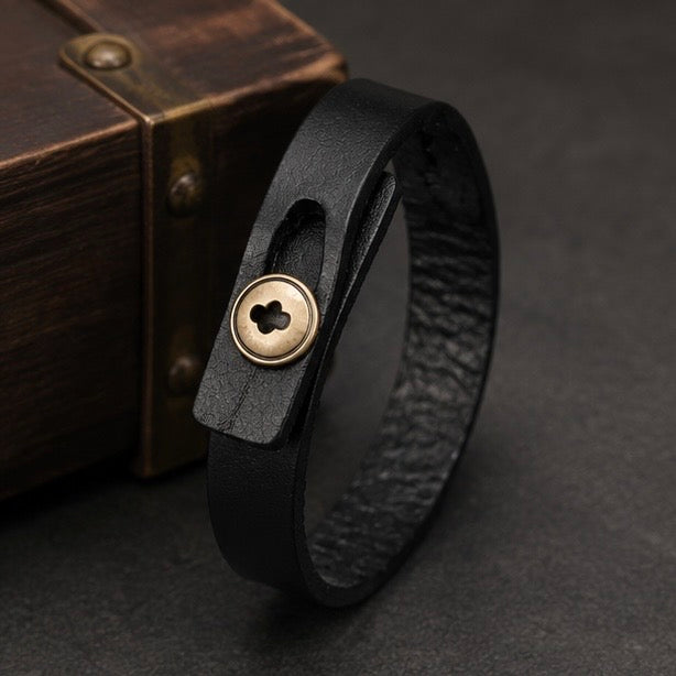 Button Design Lock Bracelets