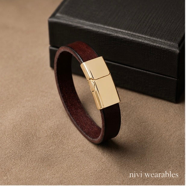 Solid Design Magnetic Clasp Bracelet