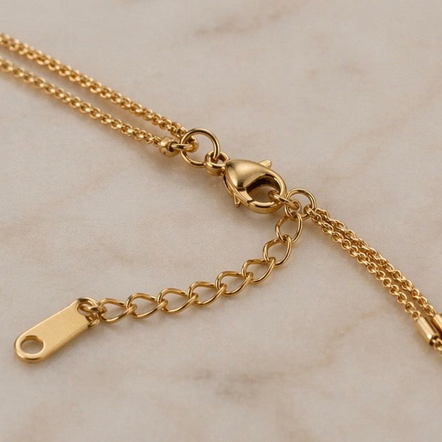 Stainless Steel Fade Resistant - Waterproof 18k Gold / Silver Plated Women Bracelet (Free Size)