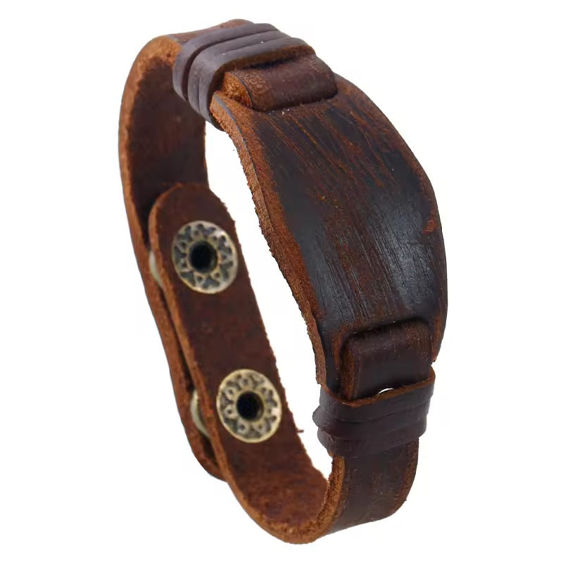 Raw Genuine Leather Bracelet - Wristbands