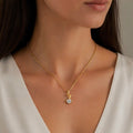 Dainty 18k Anti Tarnish Zircon Zig-Zag Diamond Pendant Non Fading Jewellery (40+5cm)