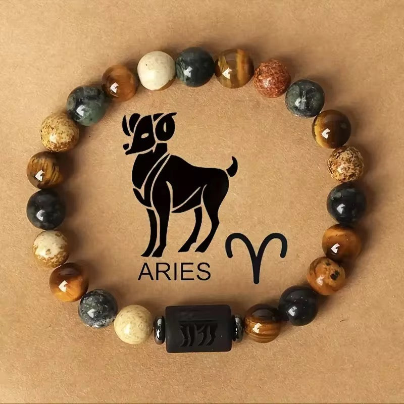12 Zodiac Sign Bead Bracelets