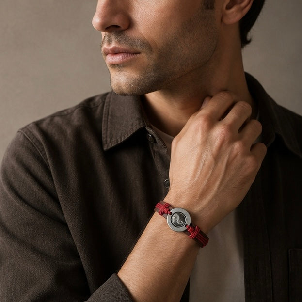 Infinity Band Design Leather Bracelet