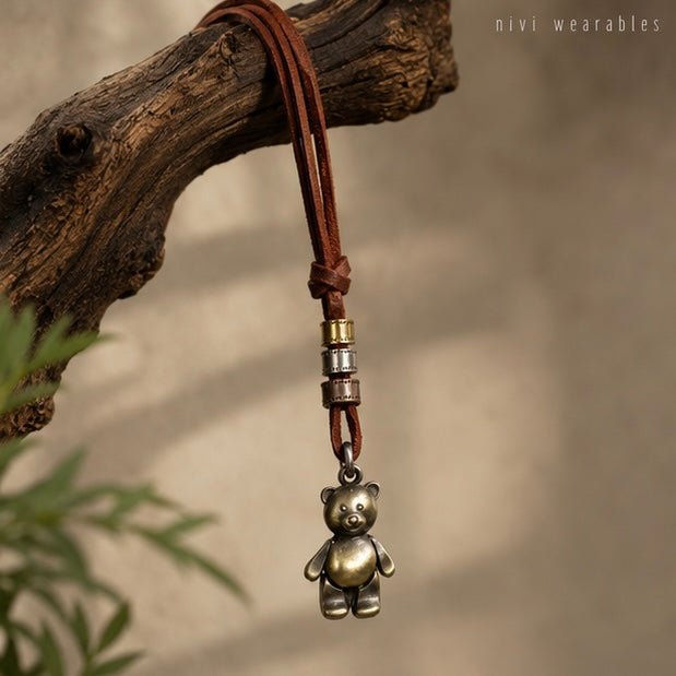 Vintage Look Necklace for Men with Toy Pendant