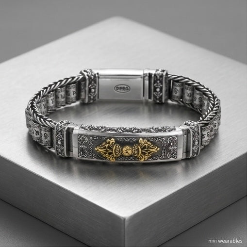 Retro Hip Hop Style Bracelet Tibetan Buddhist Vajra