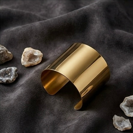New Trendy Gold Plated Punk Style Bracelets for Women (Free Size)