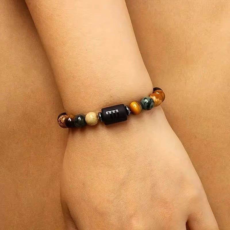 12 Zodiac Sign Bead Bracelets