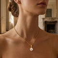 Dainty 18k Anti Tarnish Zircon 3D Square Diamond Pendant Non Fading Jewellery (40+5cm)