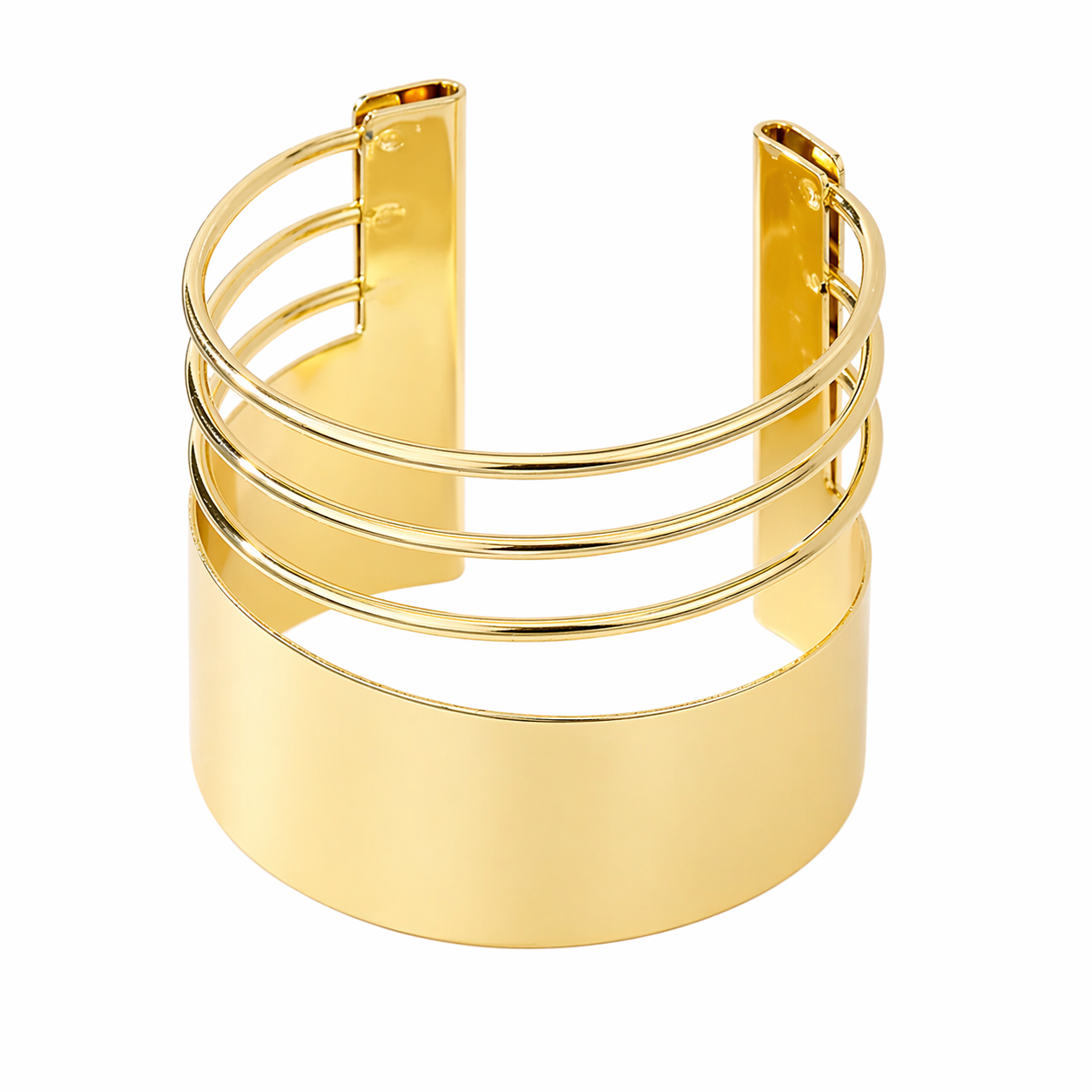 New Trendy Gold Plated Punk Style Bracelets for Women (Free Size)