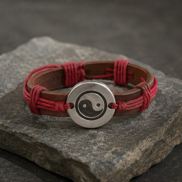 Infinity Band Design Leather Bracelet