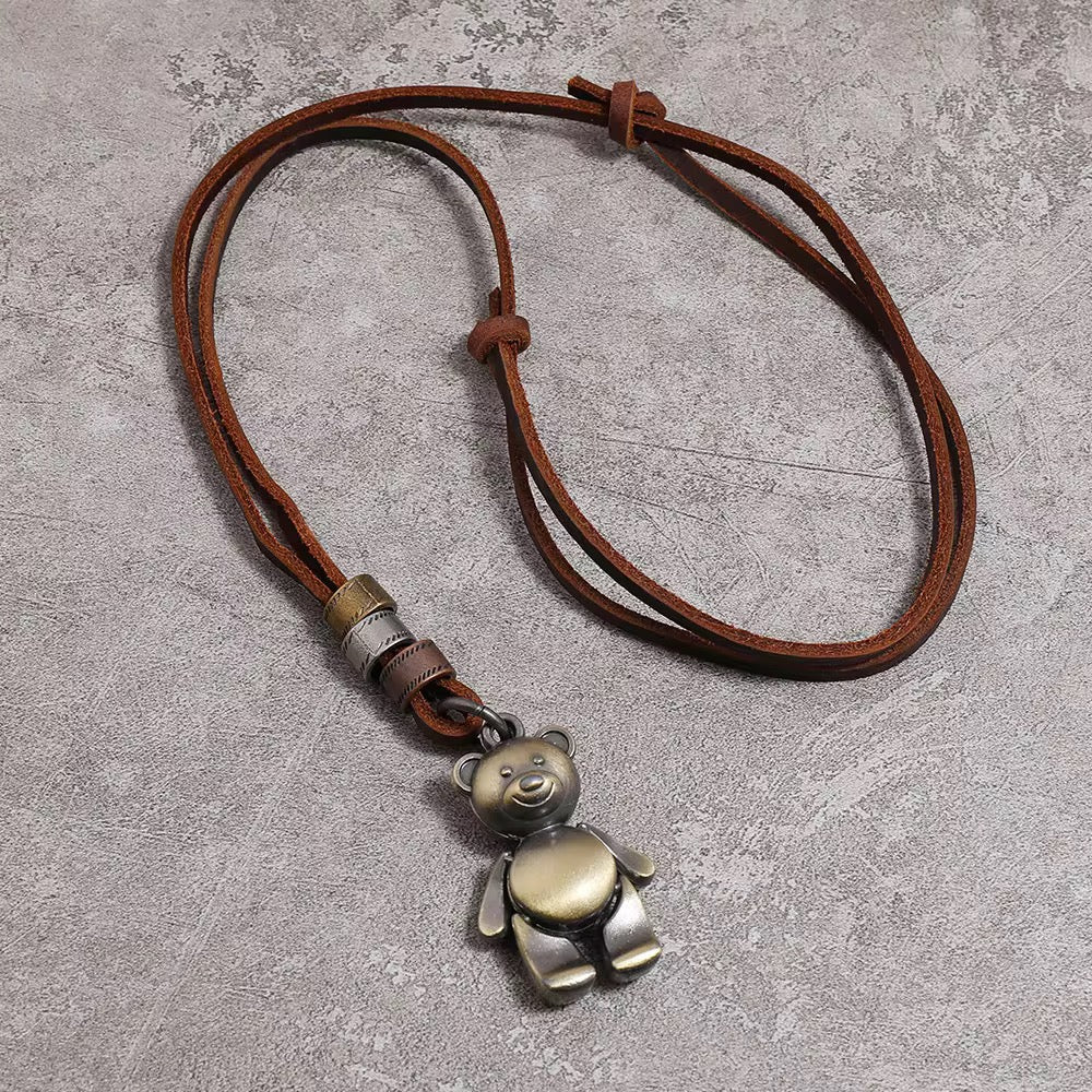 Vintage Look Necklace for Men with Toy Pendant