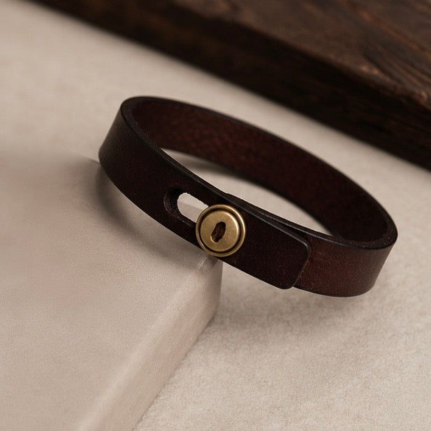 Button Design Lock Bracelets