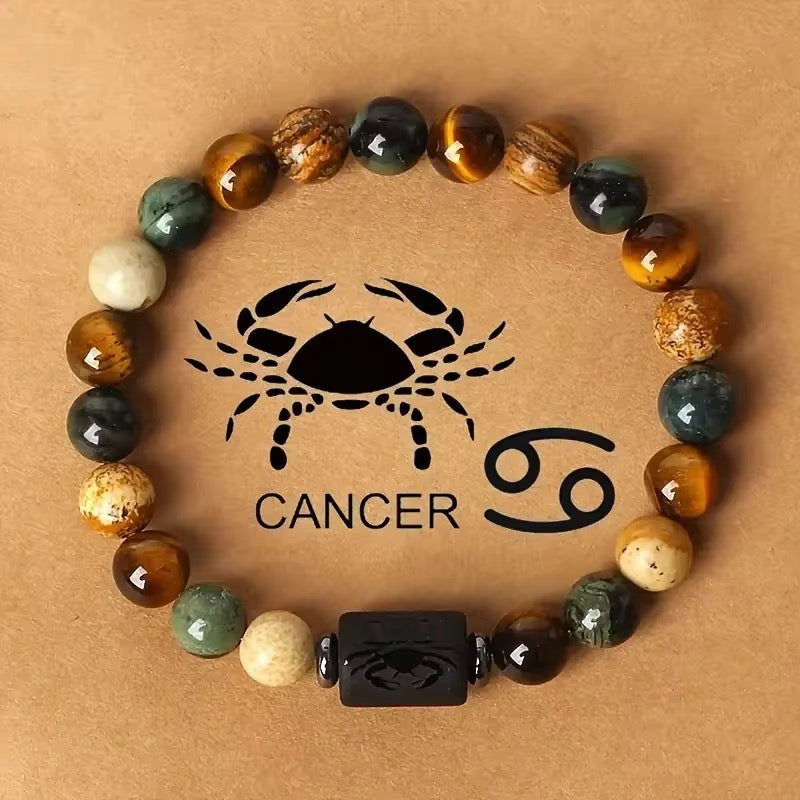 12 Zodiac Sign Bead Bracelets