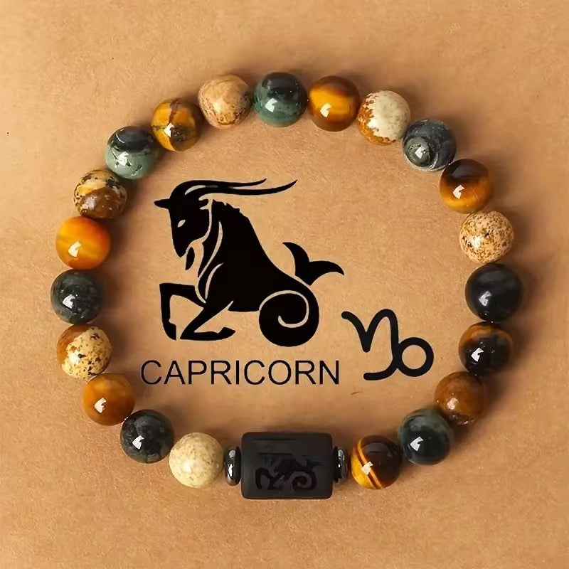 12 Zodiac Sign Bead Bracelets