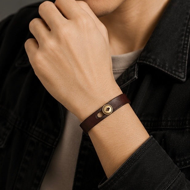 Button Design Lock Bracelets
