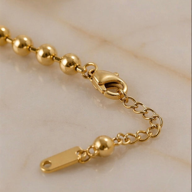Stainless Steel Fade Resistant - Waterproof 18k Gold Plated Women Bracelet (Free Size)