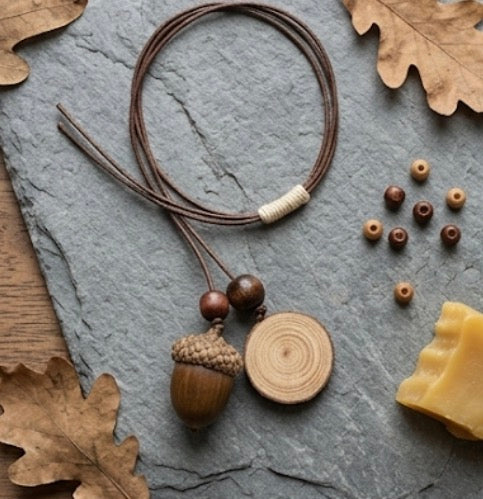 Nut Pendant Necklace
