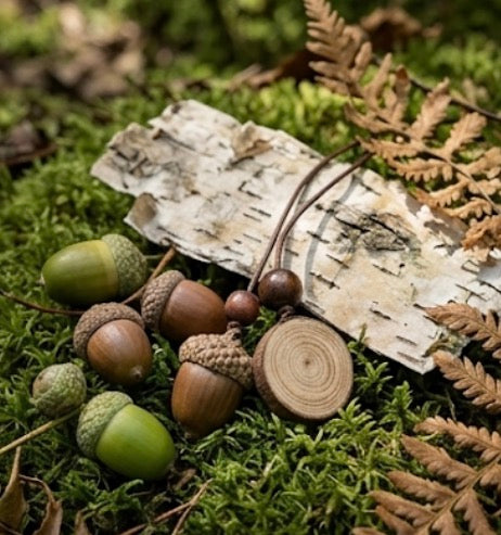 Nut Pendant Necklace