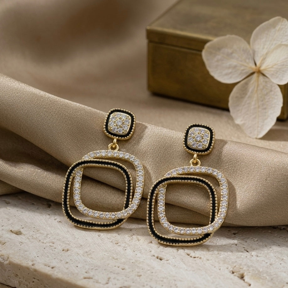 Double square Earrings