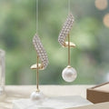 Rhinestone alloy Pearl Earrings